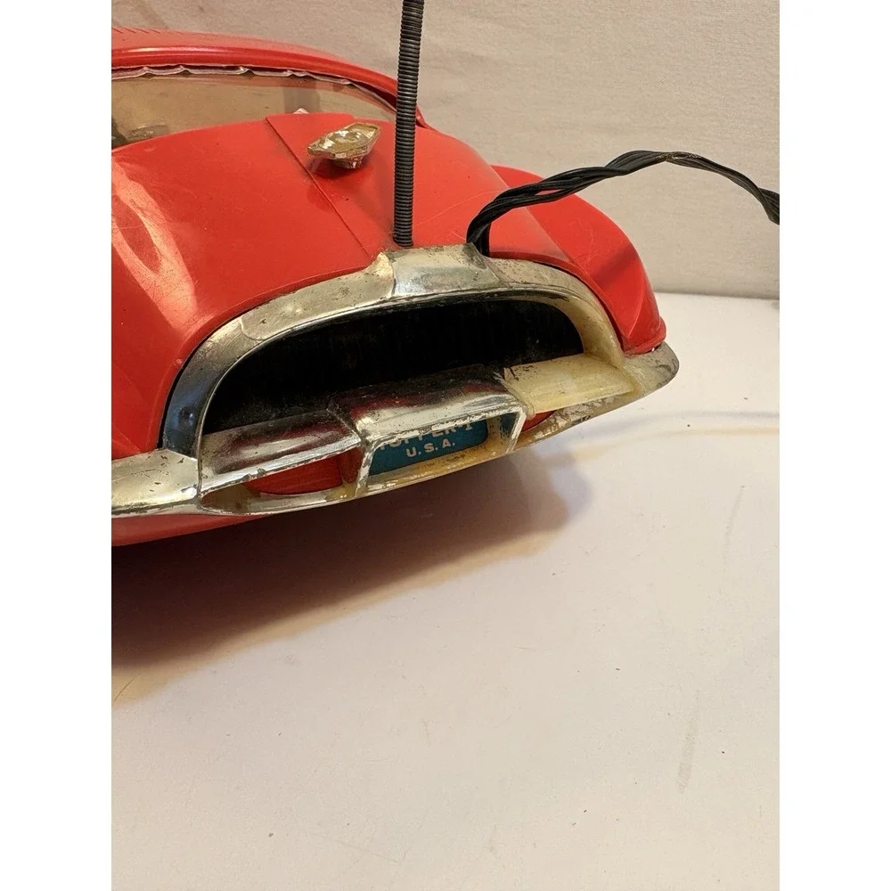 VINTAGE 1966 TOPPER TOYS- JOHNNY SPEED JAGUAR BATTERY REMOTE CONTROL 21